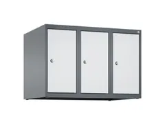 opzetkast,v. locker,3vak.,vak B 250mm,HxBxD 500x750x500mm,vleugeldeur