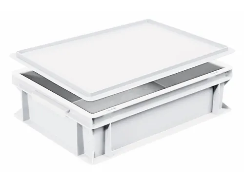 Oplegdeksel Voor Euronorm Stapelkrat Lxb 400X300Mm Wit
