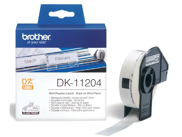Etiket Brother DK-11204 17x54mm 400stuks