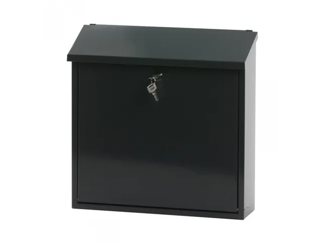 Wandbrievenbus 37cm Antraciet Staal