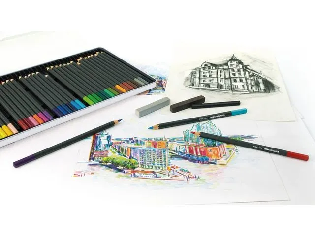 Crayons de couleur Eberhard Faber Artist Color étui métallique de 36