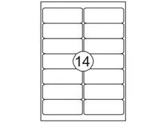 Etiket Rillstab 99.1x38.1mm Wit 1400 Stuks