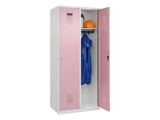 locker,HxBxD 1850x800x500mm,2vak,vak B 400mm,cil.-slot,staand op vloer - 1
