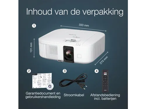 Projector Epson TW6250 4K PRO-UHD-projector Wit