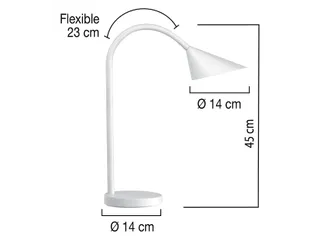 Bureaulamp Unilux Sol LED Wit - 2