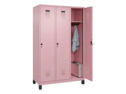 locker,HxBxD 1950x1200x500mm,3vak,vak B 400mm,draaigrendel,voeten