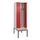 locker met bank,voor scheiding van kleding,HxBxD 2120x600x815mm,2vak