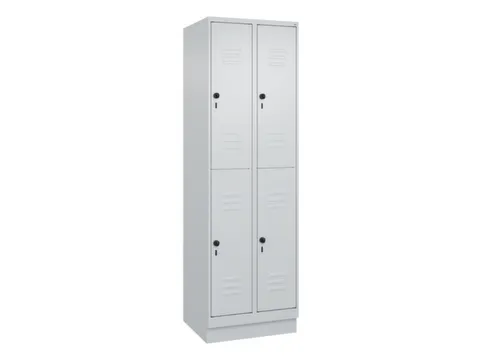 dubbeldekse locker,HxBxD 1950x600x500mm,2x2vak.,vak B 300mm