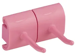 Vikan Hygiene Dubbele Haak voor Hi-Flex Wandhouder Roze