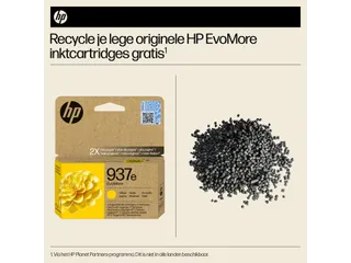 Inktcartridge HP 4S6W8NE 937E Evomore geel - 10