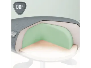 Zitkruk Leitz Ergo met wieltjes en wiebelkussen 600x470x600mm zwart - 4