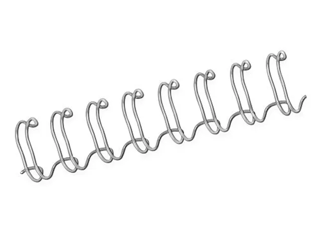 Draadrug Fellowes 10mm 34-rings A4 zilver 100stuks