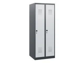 schoollocker,HxBxD 1530x600x500mm,2vak,vak B 300mm,draaigrendel - 1
