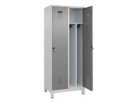 locker voor scheiding van kleding,HxBxD 1950x800x500mm,2vak