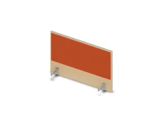 opzetpaneel bureau aanbouw zijkant NE-esdoorn BN3012-oranje 800mm - 1