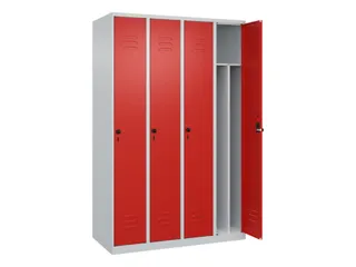 locker voor scheiding van kleding,HxBxD 1850x1200x500mm,4vak - 2