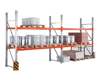 palletstelling,aanbouwveld,HxBxD 3300x2785x1100mm,vakl. 3510kg - 2