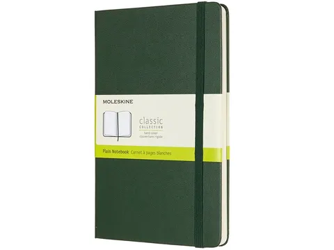Notitieboek Moleskine large 130x210mm blanco hard cover myrtle green