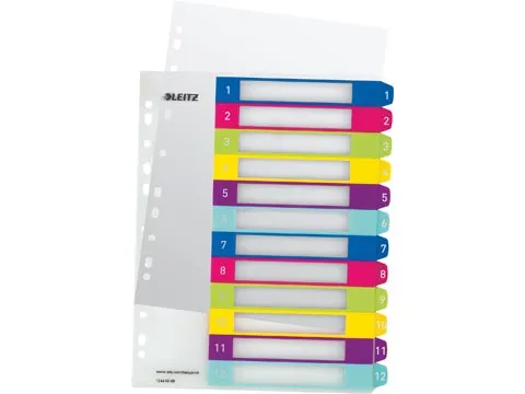 WOW printbare index, 12 tabs