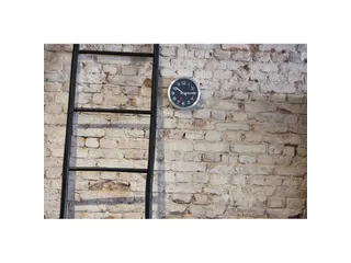 Wandklok NeXtime 'Station' Ø19cm, geborsteld aluminium zwart - 5