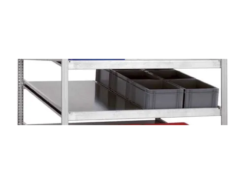 schuin legbord,v. Kanban-stelling,BxD 1300x1200mm,verzinkt