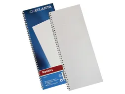 Notitieboek Djois Atlanta enkelvoudig 330x135mm 100 bladzijdes blauw