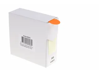 Etiketten Op Rol 25mm Fluor Rood Met Dispenser 500 Stuks - 2