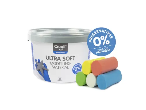 Klei Creall Play-it Ultra soft rood/blauw/groen/geel/wit 1100gram