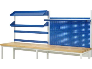 opbouwelement,v. werkbank,HxBxD 1130x3000x350mm,draagverm. 100kg,staal - 1