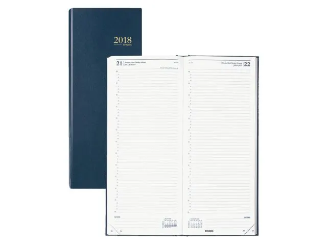 Agenda 2027 Brepols Saturnus Lima 1dag/1pagina blauw