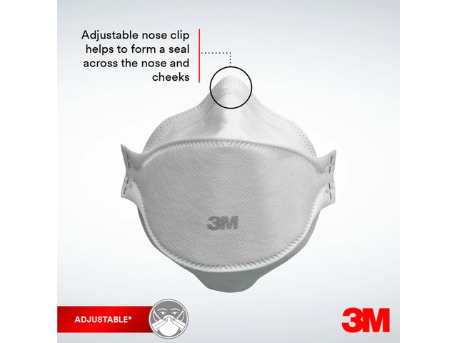 Masque anti-poussière 3M Aura FFP2 KN95 sans soupape 3 pièces