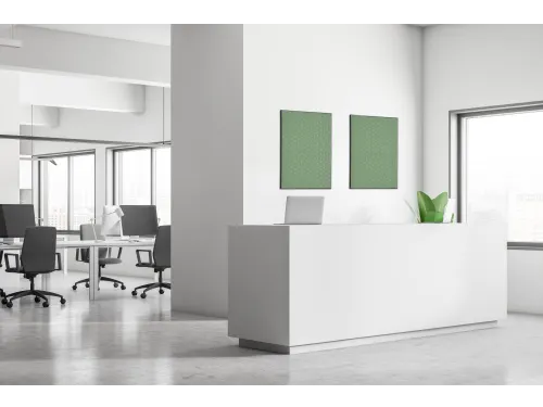 Wanddecoratie Textiel Set A2 Hexagon Groen