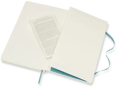 Notitieboek Moleskine large 130x210mm lijn soft cover reef blue