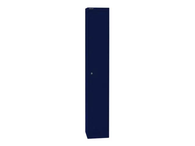 garderobekast,HxBxD 1802x305x305mm,1vak,cil.-slot,romp oxfordblauw