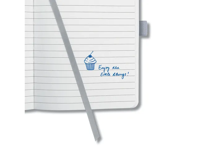 carnet de notes Sigel Jolie Flair A5 hardcover ligné 'Glacier Grey'