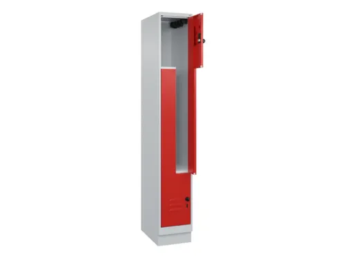 Z-garderobekast,HxBxD 1950x300x500mm,vak B 150/300mm,draaigrendel