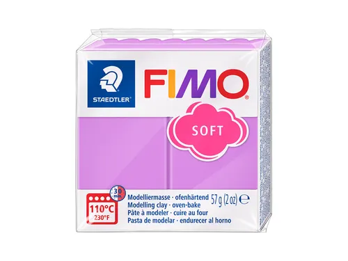 Boetseerklei Fimo soft 57 gram lavendel