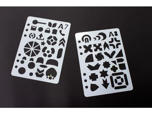Sjablonen Kangaro 12 stuks 15x21cm assorti