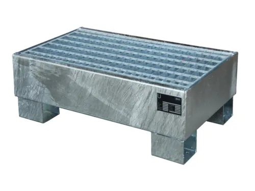 Opvangbak Staalplaat Hxbxd 290x800x500 Mm 61l Met Rooster Verzinkt