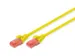 CAT 6 U-UTP patchkabel koper LSZH AWG 26/7 Lengte 0,25m Geel