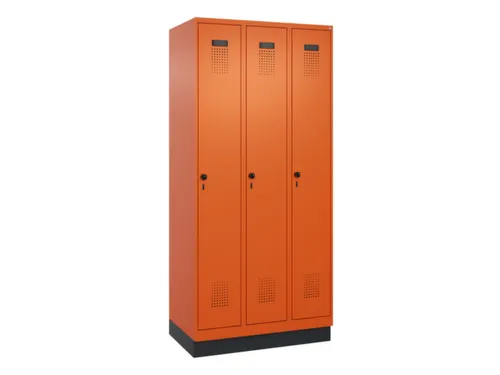 locker voor scheiding van kleding,HxBxD 1950x900x500mm,3vak