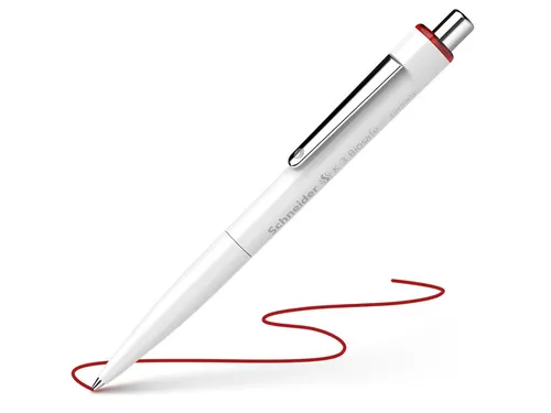 balpen Schneider K3 Biosafe M wit/rood