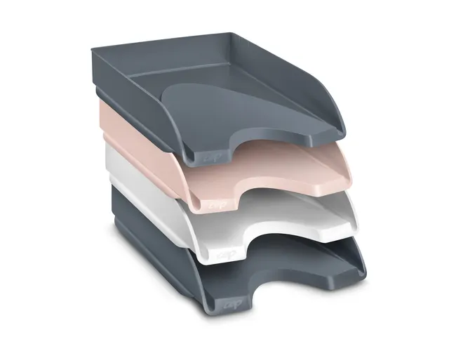 Brievenbak CEP Mineral A4 plastic powder pink