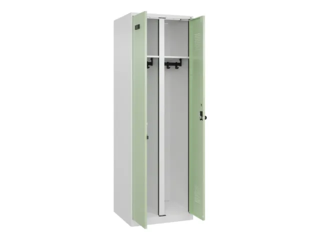 locker voor scheiding van kleding,HxBxD 1850x600x500mm,2vak