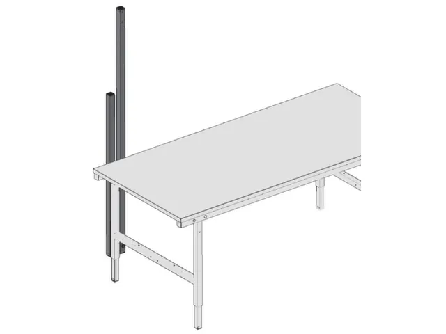 piètement,p. table d'emballage,HxlxP 1170x40x40mm,à visser