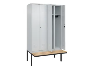 locker voor scheiding van kleding,HxBxD 2120x1200x815mm,4vak - 2