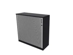 jaloeziedeurkast,HxBxD 1155x1200x445mm,2xhouten vloer,3 OH,CC-zwart