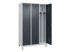 locker voor scheiding van kleding,HxBxD 1950x1200x500mm,3vak