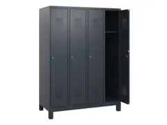 schoollocker,HxBxD 1630x1200x500mm,4vak,vak B 300mm,cil.-slot,voeten