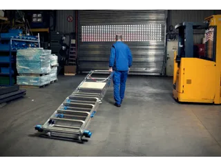 telescoop-platformladder,bordes HxBxD 1550-2100x500x450mm,aluminium - 6